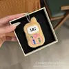 Chaveiro Fofo de Pelúcia Celular Antigo Cachorro de Linha Pingente Charme para Bolsa de Estudante Acessório de Presente Chaveiro