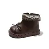 Botas para Niñas Botas Estilo Martin 2026 Otoño Nuevo Estilo Dulce Infantil Estilo Encaje Botines Princesa Niñas Pequeñas Botas de Piel