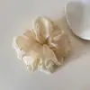 Scrunchie de Rede com Pérolas Estilo Francês para Mulheres, Elástico de Cabelo de Alta Qualidade, Anel para Coque, Faixa de Cabelo, Corda para Cabelo, Ornamento de Cabelo