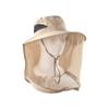 Gorra exterior a prueba de mosquitos para hombres y mujeres pesca sombrero grande ala cubrimiento facial protector solar transpirable máscara de malla pesca nocturna a prueba de insectos montañismo ciclismo