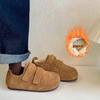 Zapatos Birkenstock para Niñas, Zapatos de Algodón para Niños, Nuevos Zapatos de Algodón Gruesos con Forro Polar Cálido Estilo Coreano 2025 para Niños y Bebés