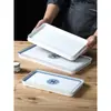 Platos de Melamina Xiangyuan Platos Rectangulares Comerciales para Platos Fríos para Restaurantes y Establecimientos de Comida