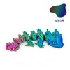 Dragón de Impresión 3D Transfronterizo Lindo Dragón Pequeño Juguete Creativo Adornos con Articulaciones Móviles Dragón Pequeño Artificial Juguetes de Regalo para Niños