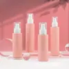 Botella de Spray Transparente de 30/50ml Plástico PET Cosmético Perfume Botella Pequeña de Spray Botella para Loción Presionar Botella de Viaje