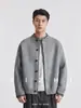 También Parada 2026 Vacaciones de Otoño Conjunto de Dos Piezas Suéter Cardigan para Hombre Perezoso Tejido Pesado Ropa Exterior Suéter Chaqueta de Tacto de Alta Gama