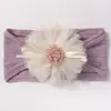 Faixa de Cabelo Nova Quente Transfronteiriça para Bebê Flor de Renda Fofa Faixa de Cabeça Jacquard para Bebê Joias Confortáveis Europeias e Americanas para Crianças
