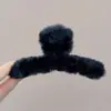 Pinza de tiburón grande coreana para el cabello, accesorio simple para recogido en la parte trasera de la cabeza, pinza de pelo de alta gama para mujer