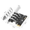 Placa de Expansão PCI-E para USB 3.0 de Quatro Portas com Adaptador de Mesa Embutido Placa de 4 Portas 5Gbps Alta Velocidade Chip VL805