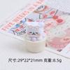 Caneca de chá de cachorro branco tridimensional desenho animado feito à mão DIY ornamentos criativos acessórios de borracha creme acessórios de resina materiais para joias