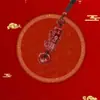 2025 Año del Serpiente Modelo Nuevo Arena Dorada Púrpura Flor de Loto Pixiu Hebilla de Seguridad Llavero para Coche Colgante de Cinabrio Adorno Creativo