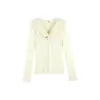 Al por mayor transfronterizo moda femenina superventas estilo francés sexy ajustado plisado hebilla metálica camiseta de manga larga HBZXP720002