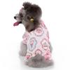 Ropa para Perros de Vacaciones Europeas y Americanas Transfronteriza Primavera y Otoño Ropa para el Hogar Teddy Bichon Estampado de Dibujos Animados Ropa Navideña de Cuatro Patas para Mascotas