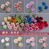 Rosa Búlgara Tres Cabezas Seda Artificial Flor Falsa Decoración Cascada de Rosas Pared Boda Flor Artificial Salón de Bodas