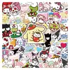50/Set Sanrio Personaje de Dibujos Animados Lindo Pegatinas Culturales y Creativas Decoración DIY para Cuaderno Planificador Pegatinas al por Mayor