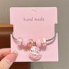 Pulsera infantil Kulomi, colgante de cristal para niña, pulsera fina de dibujos animados para niña, joyería, collar para niña, pulsera