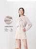 [Hengjia CF] Top de blusa con cinta francesa ajustado transpirable sin planchar sin arrugas camisa con sensación de nube