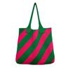 Bolso Nuevo 2022 ins Bolso Tejido Bolso Chic Bolso de Hombro Bolso Rayado Bolso Tote de Gran Capacidad Bolso Retro