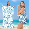 Toalla de Playa Plegable Bolsa de Almacenamiento Portátil Dos en Uno Bolso de Hombro para Viajes al Aire Libre Toalla para Vacaciones en la Costa Surf