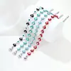 Pulsera Transfronteriza Ojo de Demonio Cruzado Europeo Americano de Oriente Medio Acero Inoxidable Moda Ojo de Aceite Goteante Joyería Personalizada Unisex