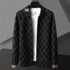 Spot Estação Europeia Marca de Moda Explosivo Outono Novo Malha Cardigan Suéter Masculino Slim-fit Casual Coringa
