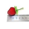 Simulación de frutas y verduras cuentas de vidrio rojo fresa mora simulación fruta pequeña fruta pequeña y verdura Accesorios Venta al por mayor