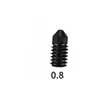 Adecuado para impresoras 3D, cabezal de impresión hotend A1/hotend A1mini, boquilla reemplazable, boquilla de acero