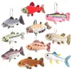 Aquário Simulado Peixe Tropical Pelúcia Pingente de Mochila Fofo Criativo Peixe Boneca Chaveiro Acessório Brinquedo