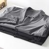 ¡Departamento de negocios de lujo ligero! ¡Sedoso y suave! Ropa de Verano para Hombre con Protección Solar Color Sólido Versátil Casual Delgada Traje Protector Solar