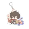 Llavero Colgante Periférico de Bungou Stray Dog Dazai Osamu Zhongyuan Zhongyuan Serie de Fiesta de Cumpleaños Colgante para Mochila