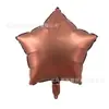 Balão de filme de alumínio redondo com formato de estrela de cinco pontas, amor, chocolate, creme e caramelo, estilo ins novo, 18 polegadas, transfronteiriço