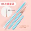 Set de Plumas Liner para Uñas Color Caramelo Estilo Japonés Transfronterizo con Mango de Metal, Pluma para Pintar Caras BJD, Pluma de Pintura de Color, Pluma de Contorno al por Mayor