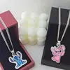 Amazon Transfronterizo Nuevo Producto Anime Dibujos Animados Lindo Stitch Acero Inoxidable Corrosión Goteo Aceite Collar de Pareja