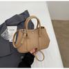 Bolsa de trabalho casual simples de nicho estilo coreano 2025, bolsa tipo mochila, versátil, cor pura, bolsa transversal para sogra