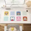 Mouse pad aquecido com tema de desenho animado, perfeito para o inverno, projetado para mulheres que trabalham em escritório, mantém as mãos aquecidas enquanto trabalham na mesa do computador, e é um tapete de mesa aquecido de tamanho grande para o escritório