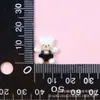 Mini Animales Blanco y Negro Mini Accesorios de Resina Pegamento Crema Uña Cuerda para el Cabello Papelería Pasador Funda para Teléfono Móvil Parche Lote