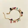 Collar de Borla con Cuentas de Dopamina, Pulsera Versátil Exquisita de Verano, Accesorio de Cadena para Clavícula Estilo Bohemio Suave de Alta Gama