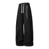 Yimi Warehouse Nova Calça Masculina Confortável Marca da Moda Versátil Moda Calça Wide-Leg para Homens Solta Moderna Calça de Corte Reto para Estudantes
