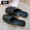 Novas Pantufas de Couro Haining Japonesas para Uso Doméstico Primavera e Outono Masculinas e Femininas Antiderrapantes Conjunto de Casal para Casa Pantufas de Couro de Fábrica