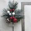 Accesorios de decoración personalizados de fábrica para Navidad y Año Nuevo, accesorios de boda, boda, bricolaje, flores de Navidad tridimensionales, frutos rojos