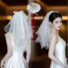 Velo de Novia y Tocados, Accesorios para Fotos de Boda Súper de Ensueño, Velos de Boda Largos y Cortos Estilo Rústico, Velos Pequeños Sencillos para Registro de Matrimonio, Boda