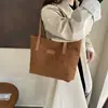 Bolsa Grande de Alta Capacidade Simples Popular Deste Ano Feminina 2025 Outono Nova Tendência de Moda Bolsa de Ombro Bolsa Tote para o Trabalho