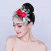 Jiaozhou Yangko tocado abanico apertura danza plaza danza cuadrada tocado de plaza danza clásica folclórica latina actuación de danza cuadrada por Mai Taibao