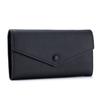 Nueva cartera larga de cuero, bolso de mano multifuncional, billetera para teléfono móvil, billetera de cuero suave, temperamento simple, gran capacidad