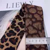 [Suministro directo de fábrica] top de cintura para mujer con estampado de leopardo amarillo terroso banda elástica tejido jacquard de color banda elástica para cintura de pantalón cabeza de falda goma