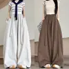 Pantalones anchos versátiles de estilo coreano para adelgazar con pliegues volantes, pantalones largos casuales, nueva colección de otoño, pantalones de aire curvos regulares