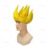 Nueva Peluca Saiyan Naranja Color Mixto Dragon Ball Peluca de Anime Pieza para el Cabello de Cosplay para Actuación Adorno para la Cabeza