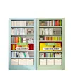 Estantería de biblioteca de acero para uso doméstico, estantería para niños, estante de almacenamiento integrado independiente, estante de hierro de varias capas para libros ilustrados, estante de almacenamiento