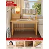 Escritorio y estantería combinados de madera maciza, subsidiado por el estado, para uso doméstico, adecuado para estudiantes de secundaria para estudiar y escribir, escritorio de computadora simple para dormitorio