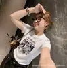 Estilo Urbano Americano Manga Corta para Mujer, Corte Entallado, Favorecedor, Top de Verano 'Hot Girl', Versátil, Nuevo Estilo 2026 Camiseta