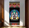 Tíbet Thangka Estatua de Buda Tela Colgante Tela de Pared Tela de Fondo Sala de Estar Pasillo Tapicería de Tela Decoración de Pared Pintura Colgante de Ópera del Tíbet